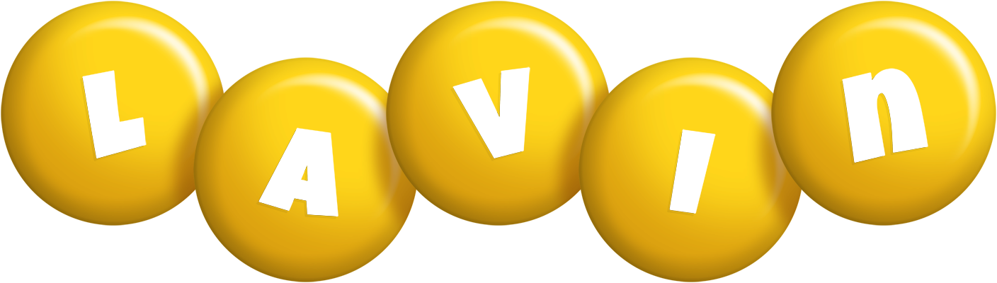 Lavin candy-yellow logo