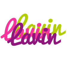 Lavin flowers logo