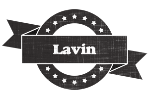Lavin grunge logo