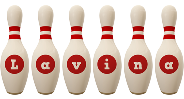 Lavina bowling-pin logo