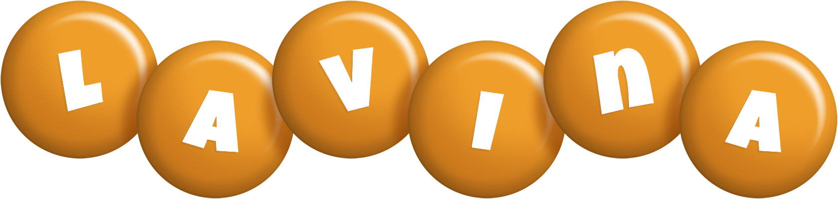 Lavina candy-orange logo