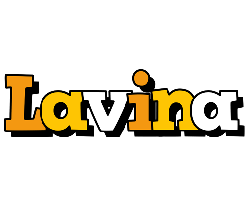 Lavina cartoon logo