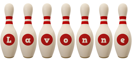 Lavonne bowling-pin logo