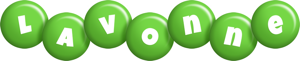 Lavonne candy-green logo