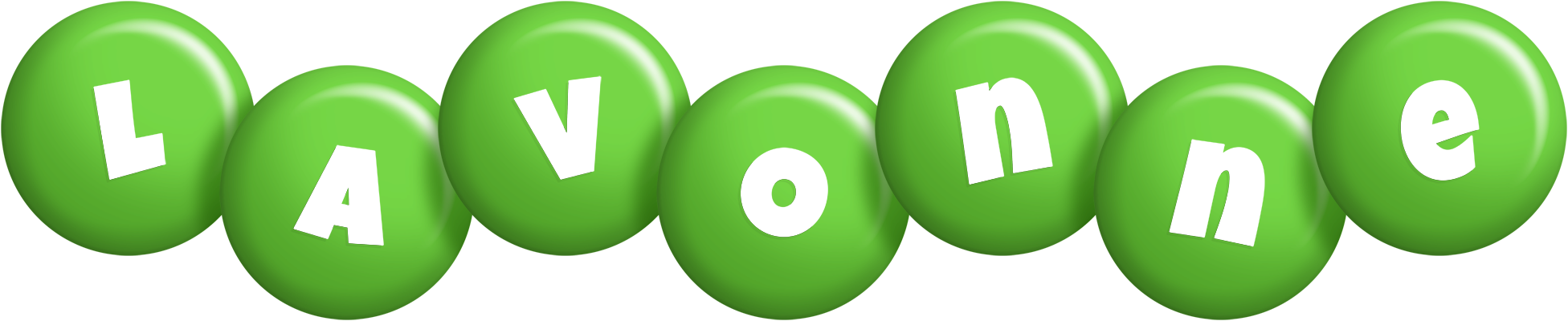 Lavonne candy-green logo