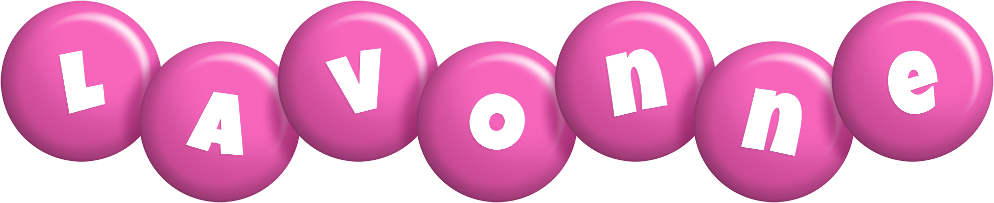 Lavonne candy-pink logo