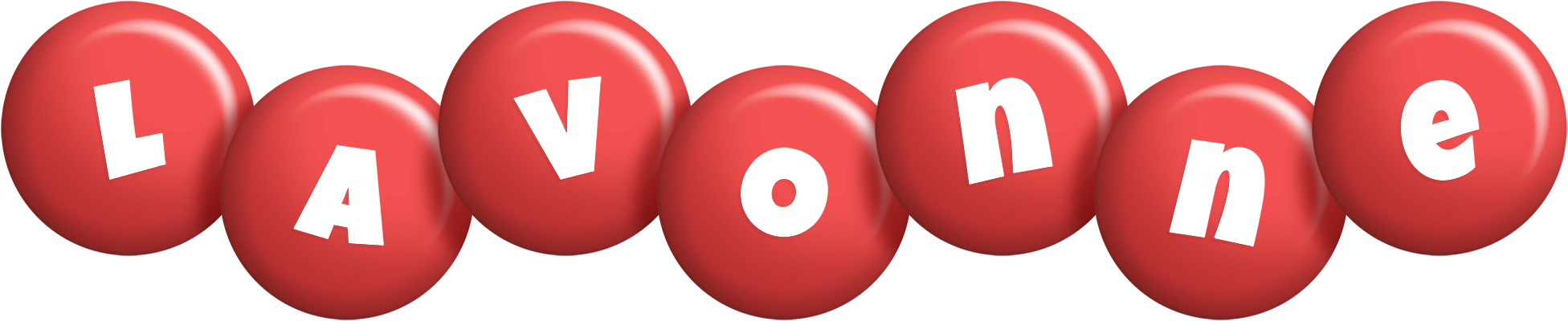 Lavonne candy-red logo