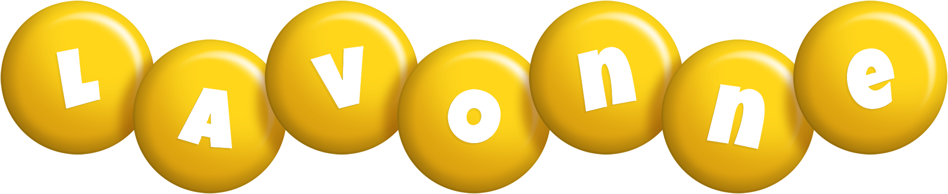 Lavonne candy-yellow logo