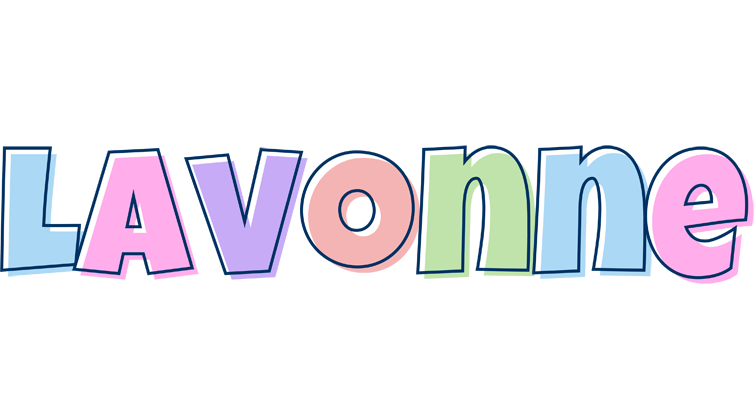 Lavonne pastel logo