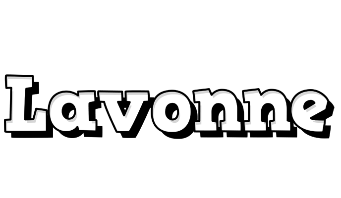 Lavonne snowing logo