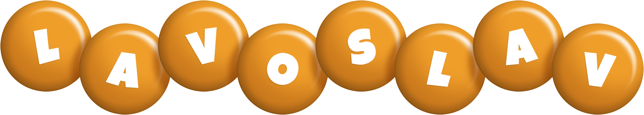 Lavoslav candy-orange logo