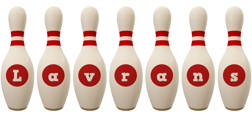 Lavrans bowling-pin logo