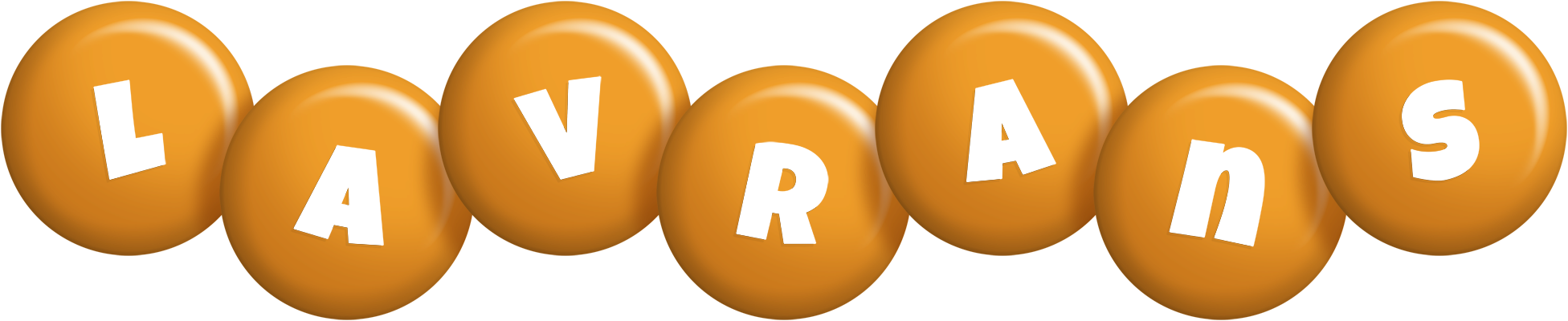 Lavrans candy-orange logo