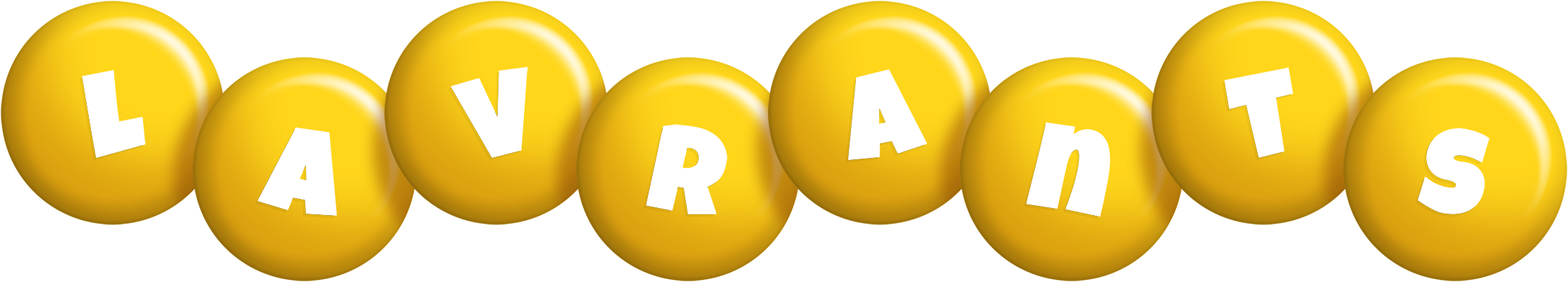Lavrants candy-yellow logo