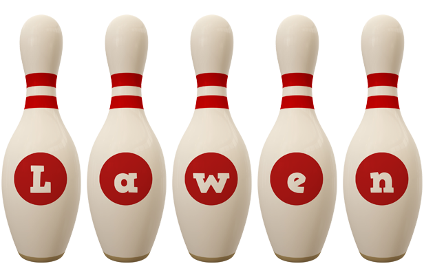 Lawen bowling-pin logo