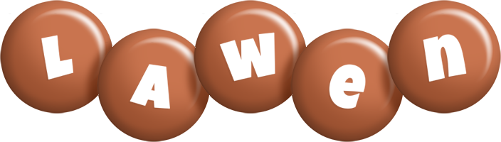 Lawen candy-brown logo