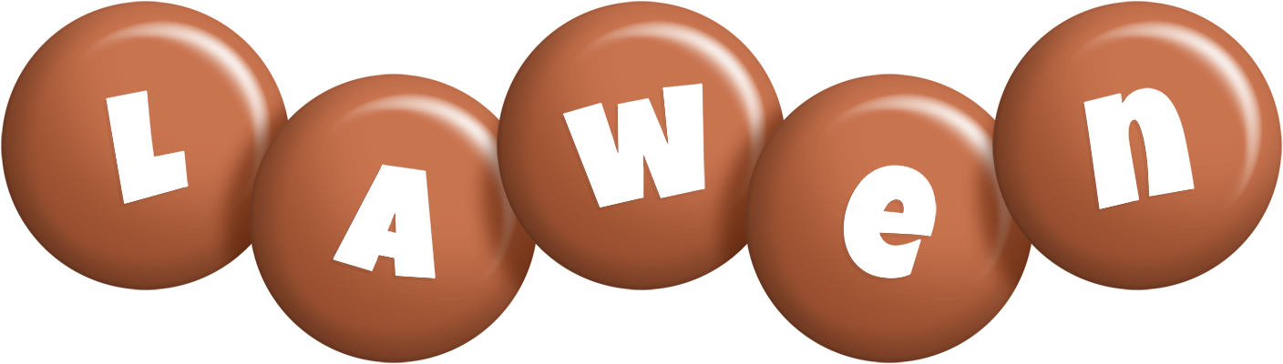 Lawen candy-brown logo