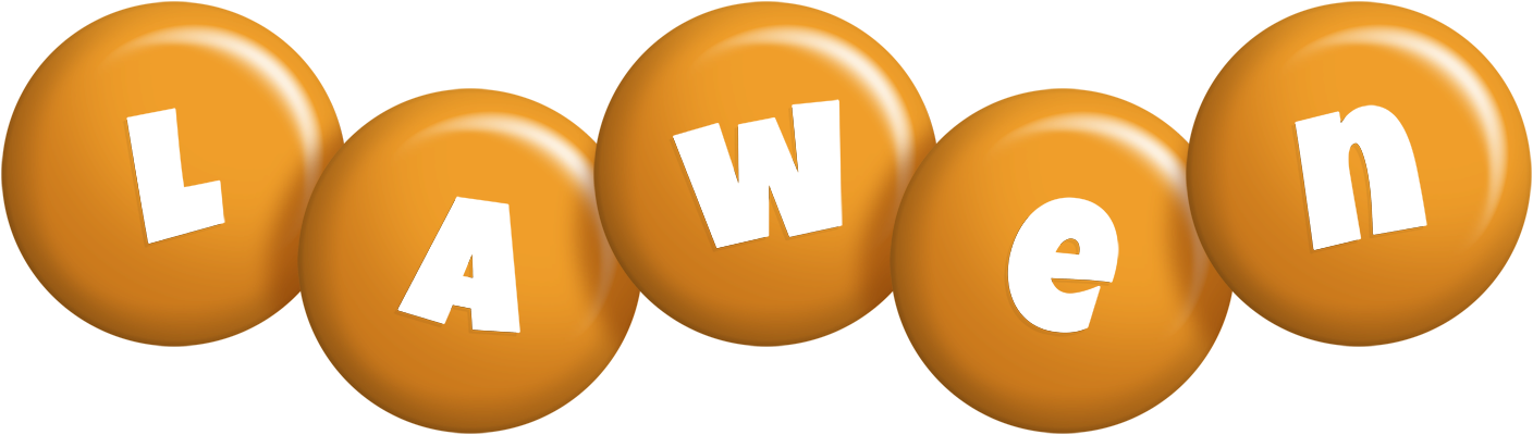 Lawen candy-orange logo