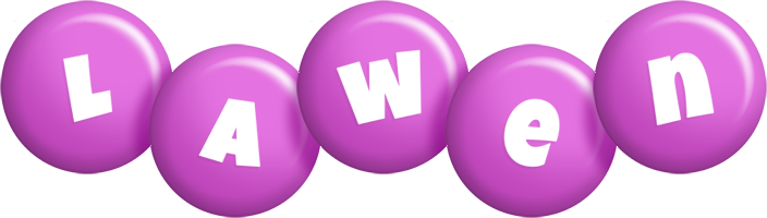 Lawen candy-purple logo