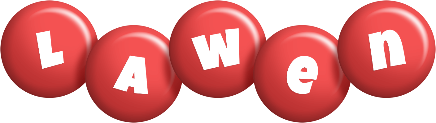 Lawen candy-red logo