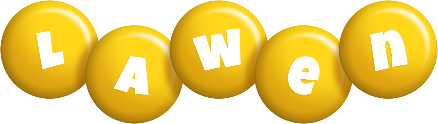 Lawen candy-yellow logo
