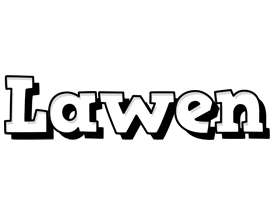 Lawen snowing logo