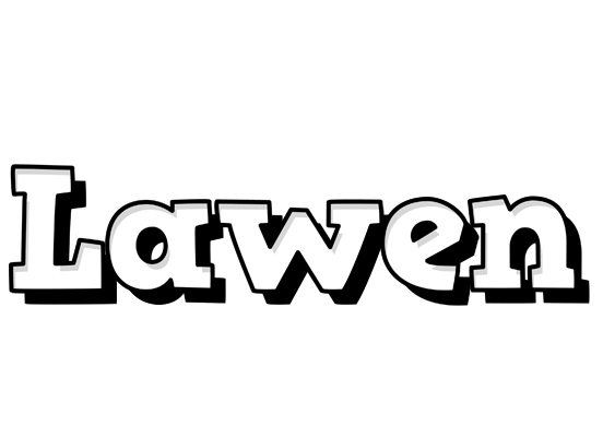 Lawen snowing logo
