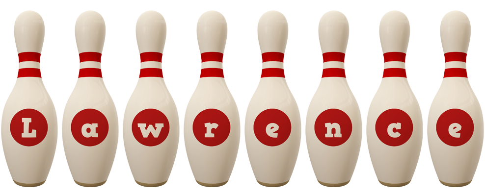 Lawrence bowling-pin logo