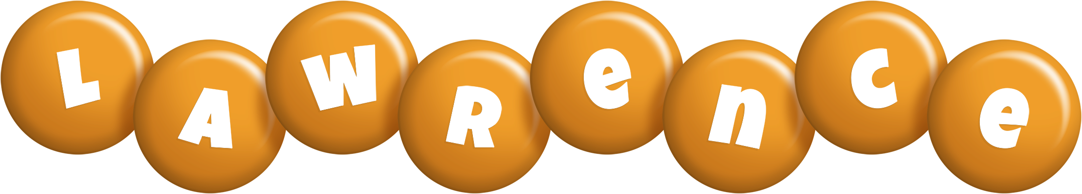 Lawrence candy-orange logo