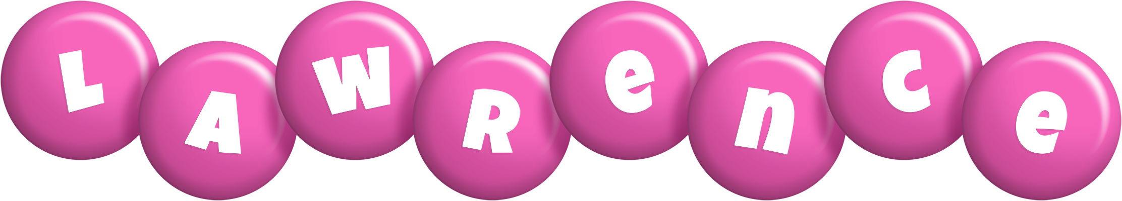 Lawrence candy-pink logo