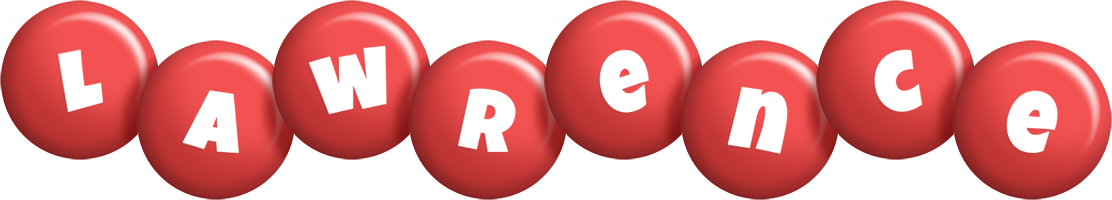 Lawrence candy-red logo