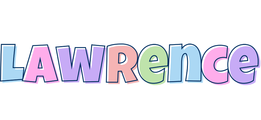 Lawrence pastel logo