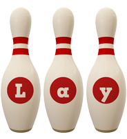 Lay bowling-pin logo