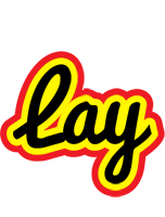 Lay flaming logo