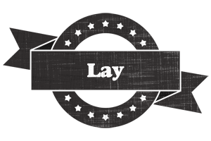 Lay grunge logo