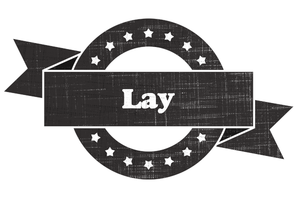 Lay grunge logo