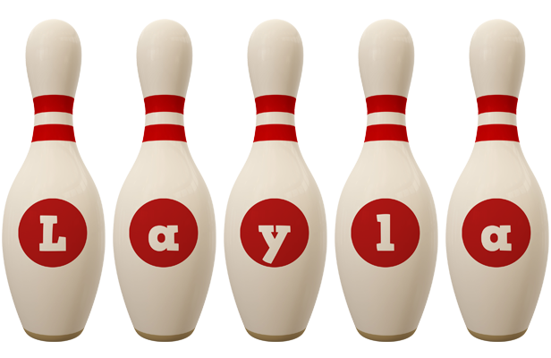 Layla bowling-pin logo