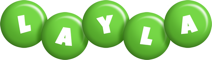 Layla candy-green logo