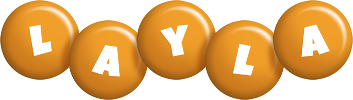 Layla candy-orange logo