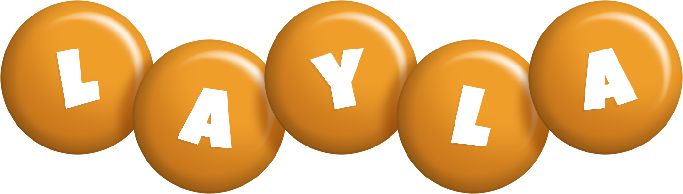 Layla candy-orange logo