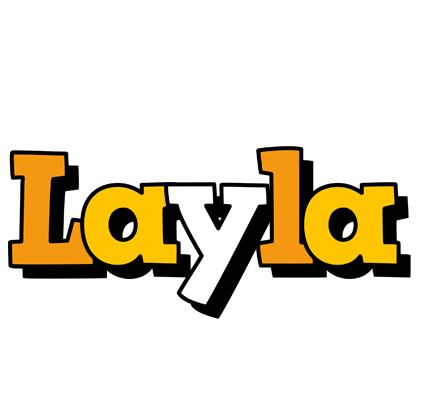 Layla cartoon logo