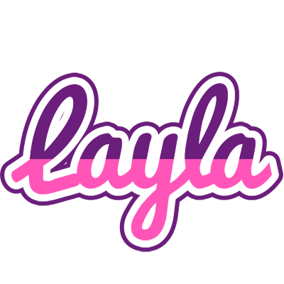 Layla cheerful logo