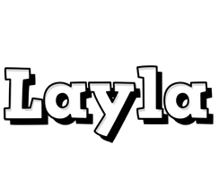 Layla snowing logo