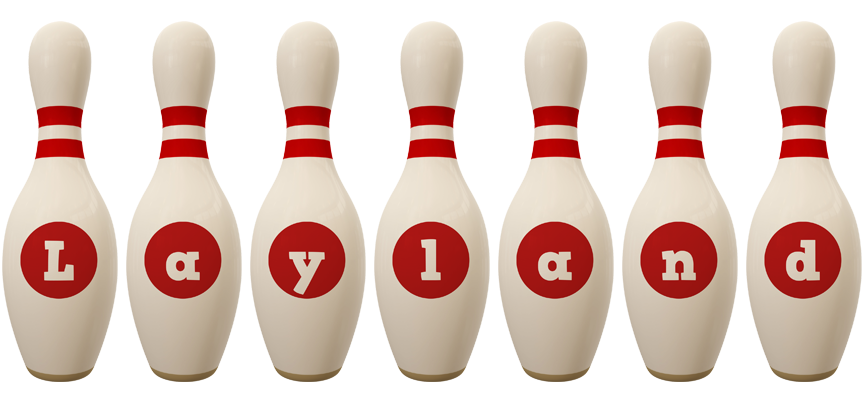 Layland bowling-pin logo