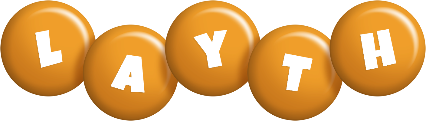 Layth candy-orange logo