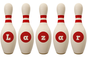 Lazar bowling-pin logo