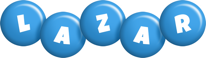 Lazar candy-blue logo