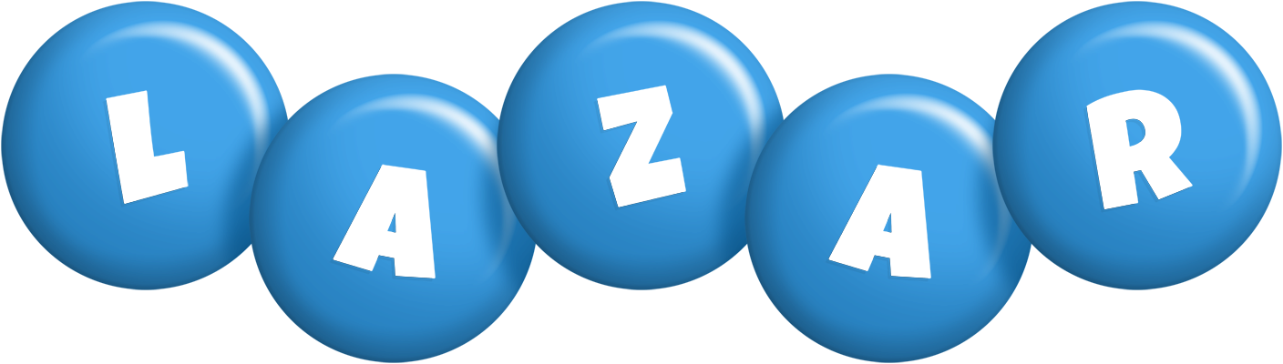 Lazar candy-blue logo