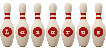 Lazarus bowling-pin logo