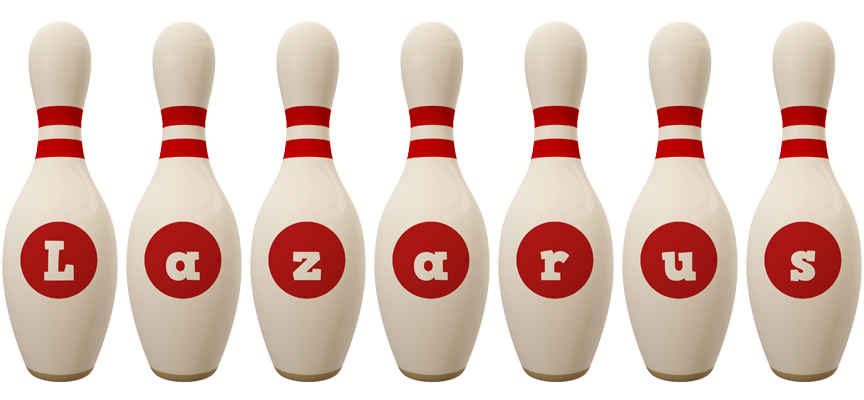 Lazarus bowling-pin logo